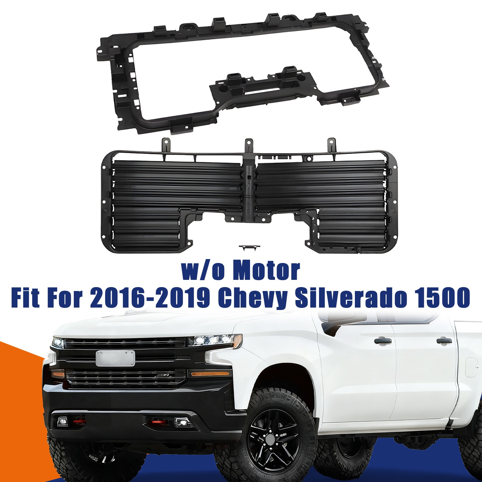 For 2016-2018 2019 Chevy Silverado 1500 Radiator Grille Shutter Mounting Bracket