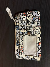 Vera Bradley Floral Fabric ID/Document Holder Wallet w/ ID Window