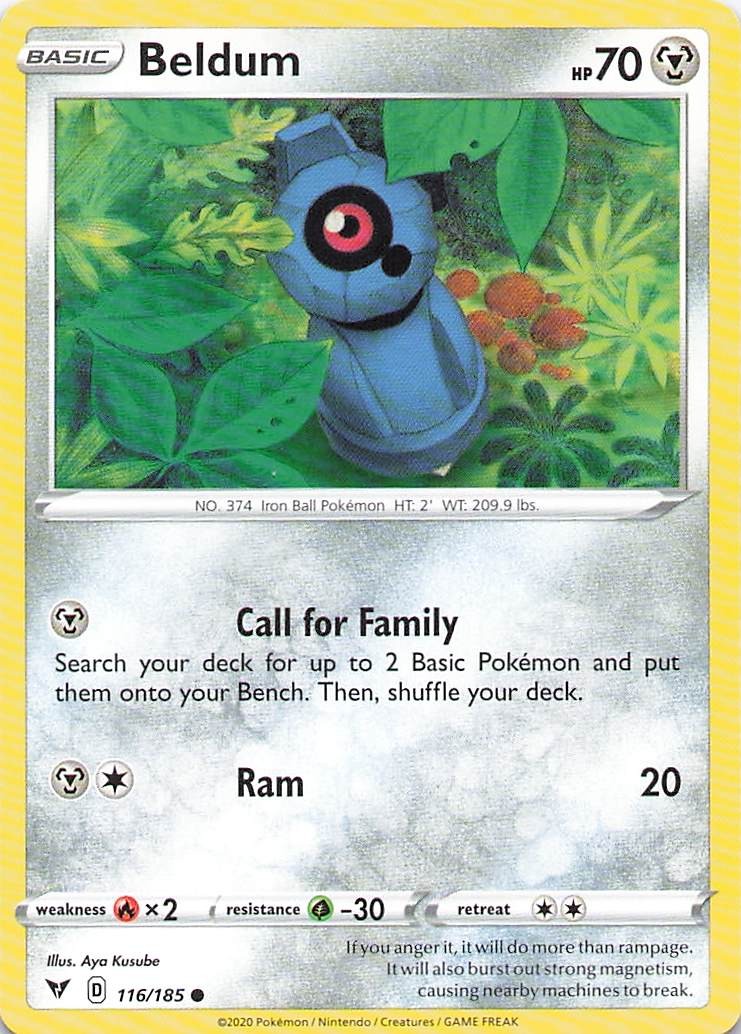 Pokemon Card - Beldum - (116/185 - Vivid Voltage)