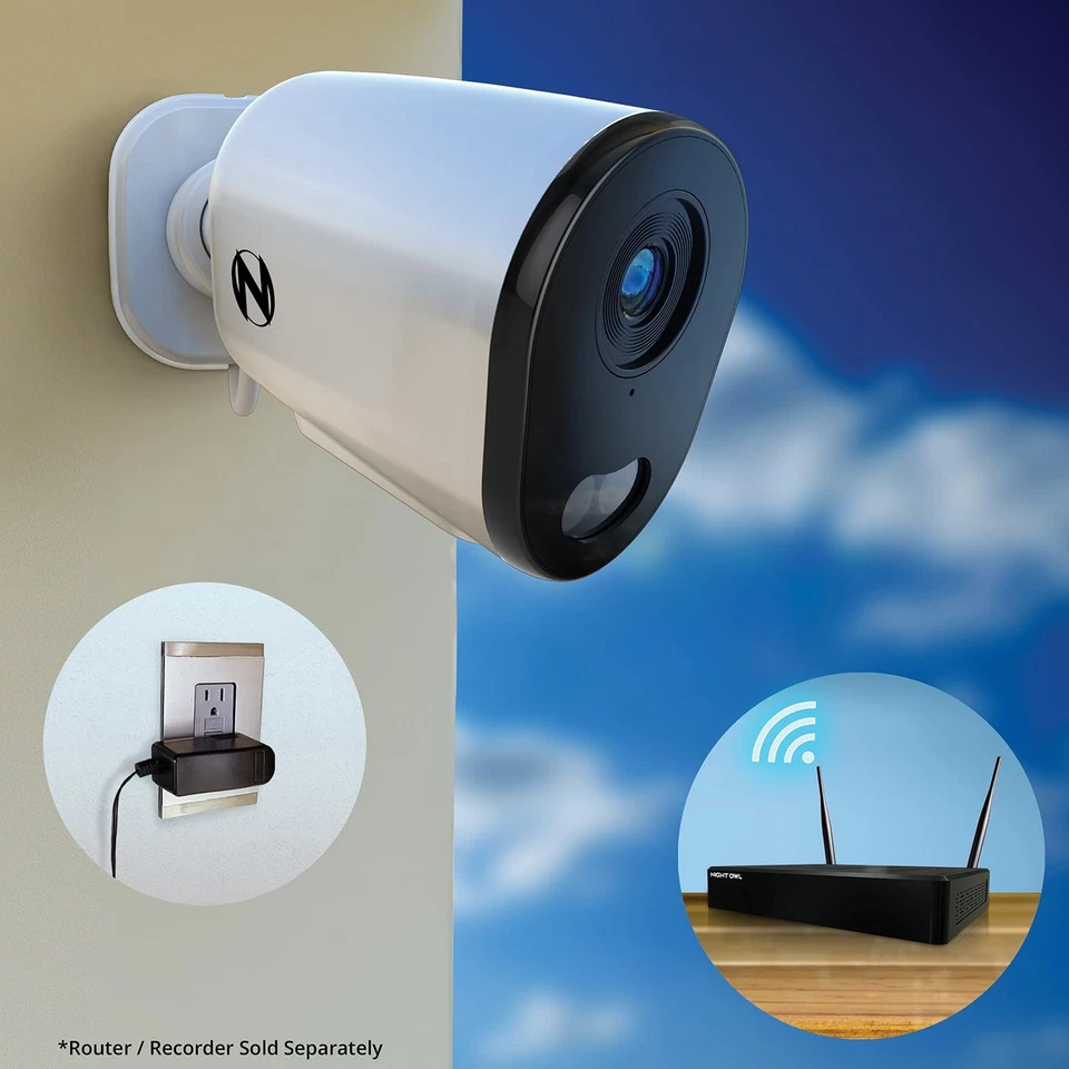 Plug-in AC Powered Wi-Fi 4K HD Indoor/Outdoor Deterrence Camera with 2-Way Au... - Image 4 of 4