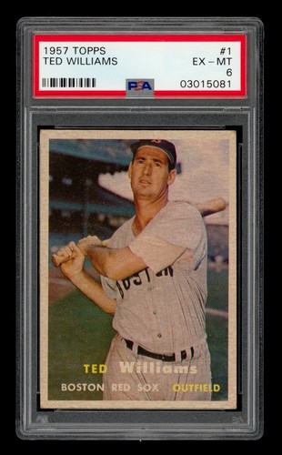 1957 Topps Set-Break #  1 Ted Williams PSA 6 EX-MT
