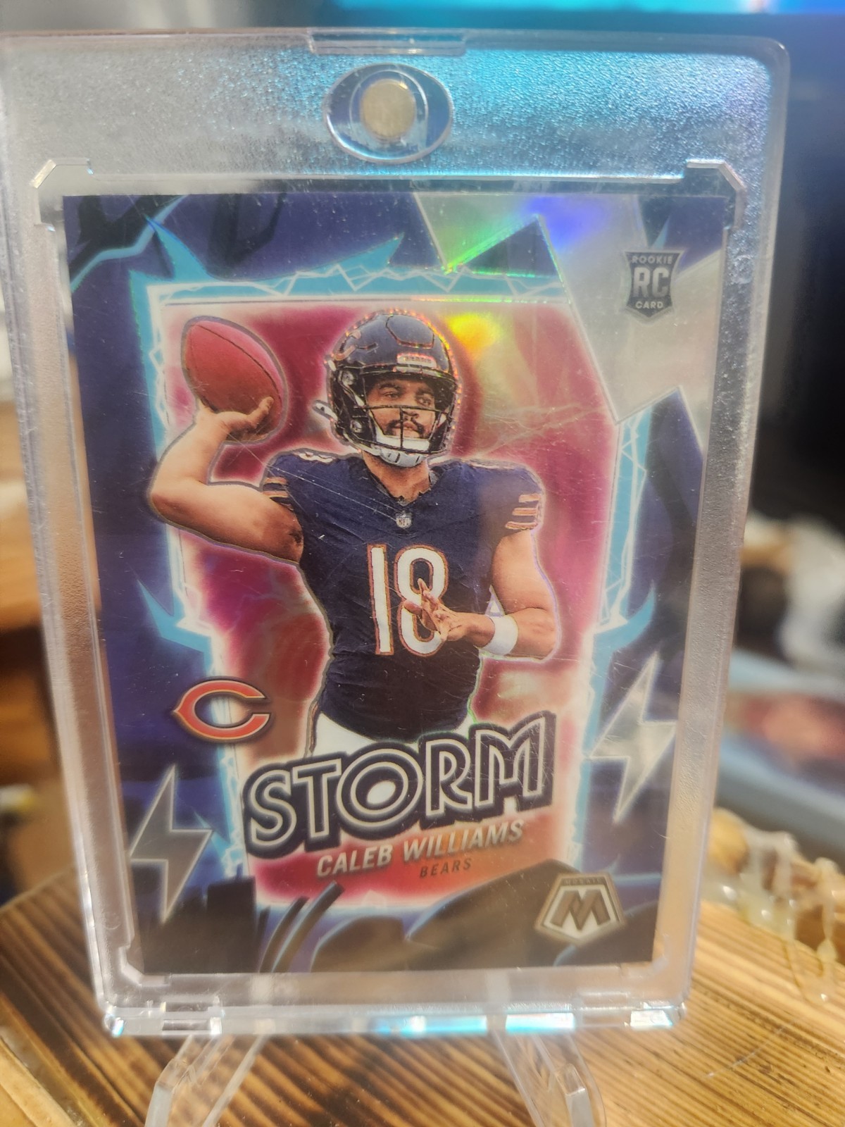 Caleb Williams 2024 Panini Mosaic Storm Silver Prizm #9 (RC) Chicago Bears