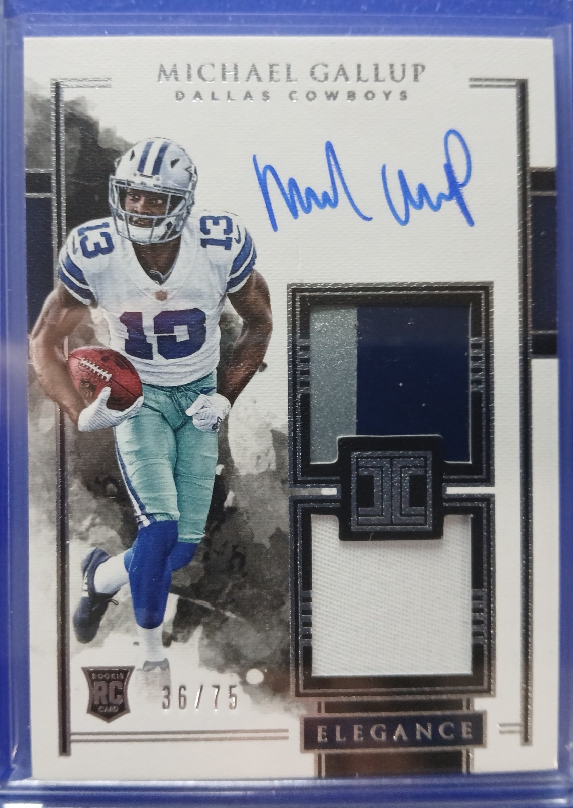 Michael Gallup Panini Impeccable #129 Autograph