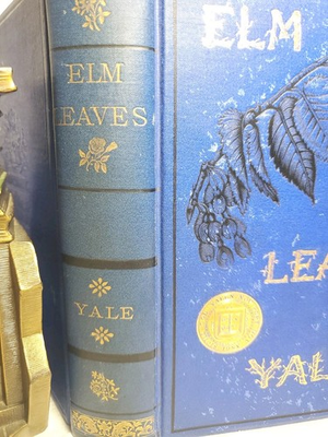 #ad #ad Old Yale Collection Verses Elm Leaves 1881 Fine Binding Victorian Blue 1800s $65.00