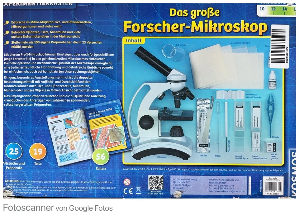 Das große Forschermikroskop Experimentierkasten von KOSMOS in einem TOP Zustand - Bild 2 von 4