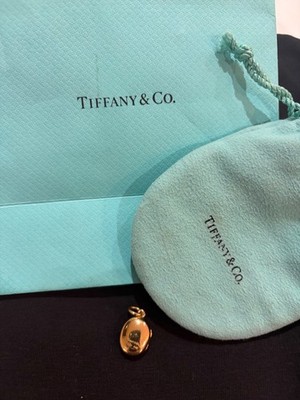  Auslaufmodell Tiffany & Co ovales Medaillon in Eiform 14K Gelbgold Anhänger Ostern
