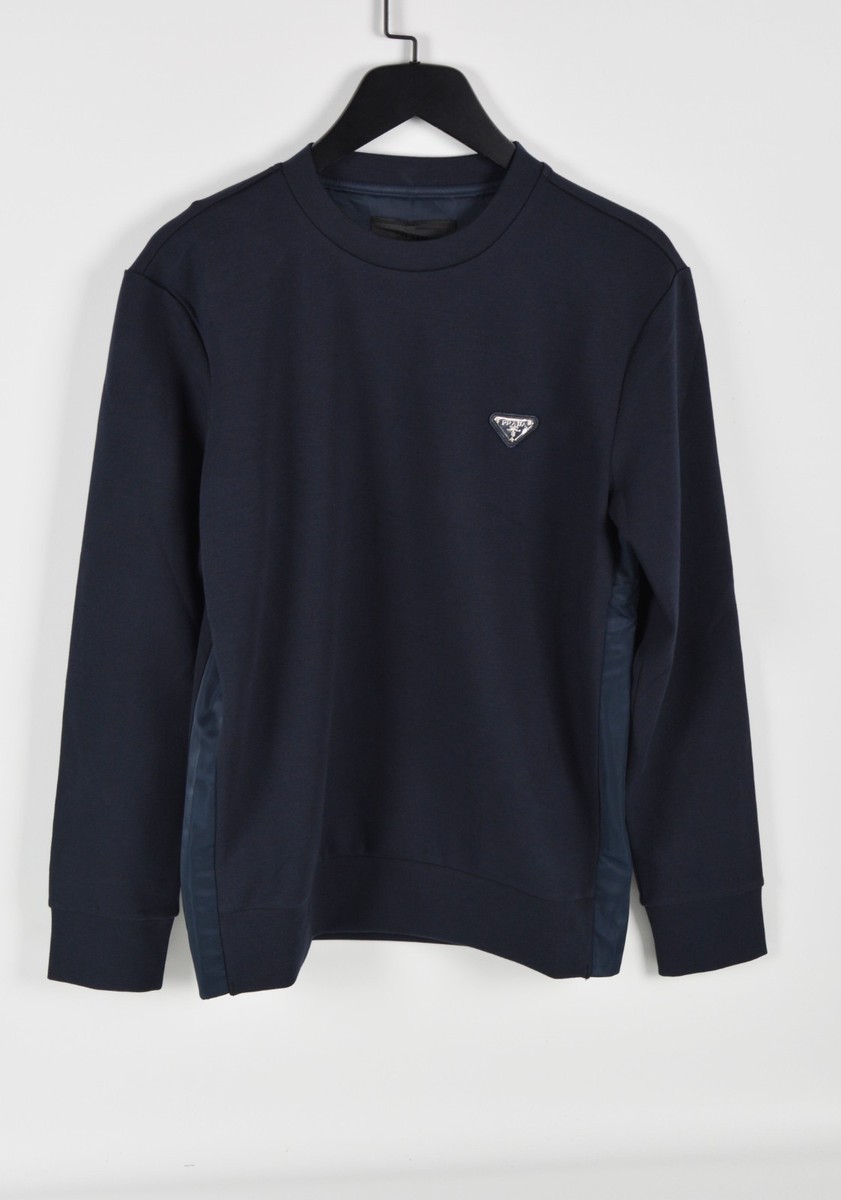 Men's Prada Navy Blue Technical Sweatshirt XL | Long Sleeve | | eBay