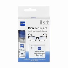 ZEISS Pro Lens Care Kit Streak-Free Lens Cleaner, Microfiber Cloth 16 Wipes