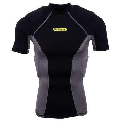 BADASS POWER 5-Pad Shirt - schwarz/grau