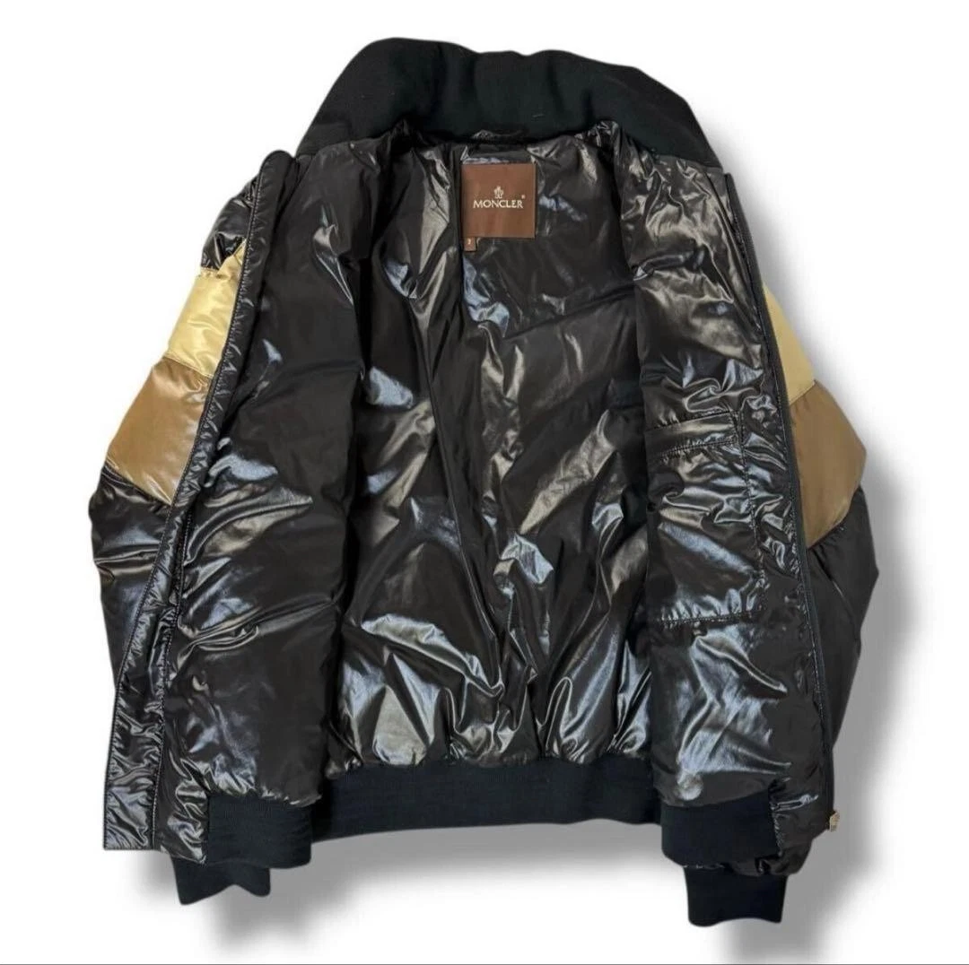 MONCLER CHINE Down Jacket Black Beige Brown Tag 2 M Men's Japan - product detail image 2