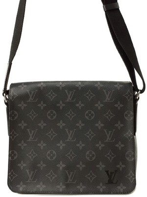 Louis Vuitton Schultertasche Monogram Eclipse District PM NM M44000 Canvas Sc...