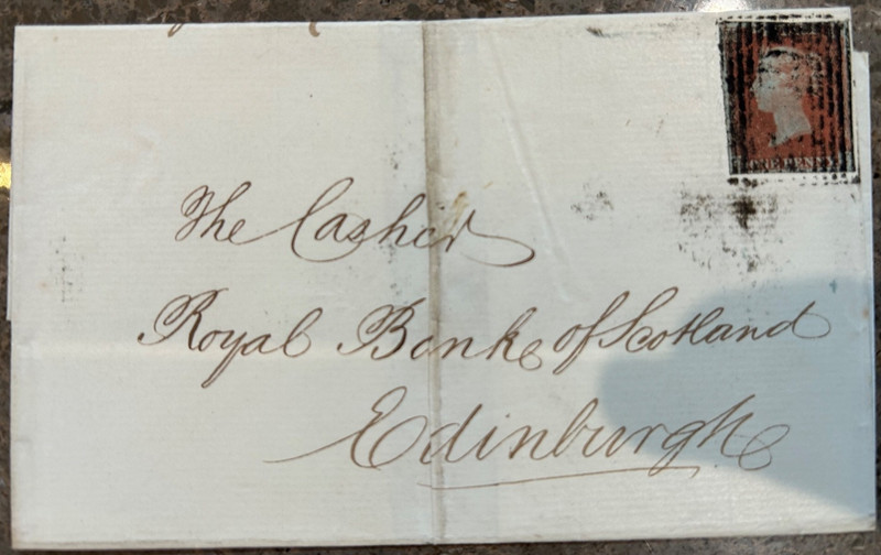 1849 Great Britain Folded Letter Stonehaven - Edinburgh Victorian Postal History