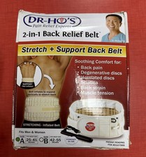 DR. HO's 2-in-1 Back Support Relief Belt UNISEX SIZE A 25-41 Waist Open Box