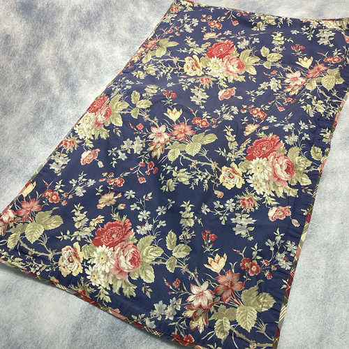 Ralph Lauren Chaps CAPE COD King Pillow Sham Cover Blue Large Floral