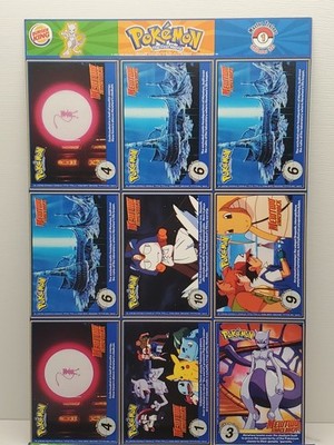 POKEMON Trivia 1999 Burger King Master Trainer Collector Set-COMPLETE-UNCUT 1-20