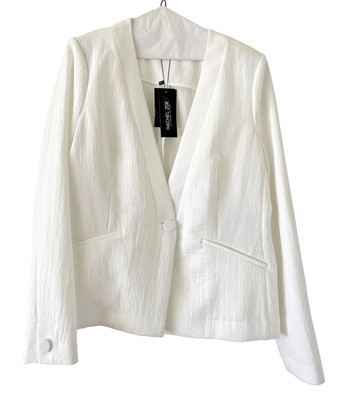 Rachel Zoe White Single Button Blazer Jacket Size 0