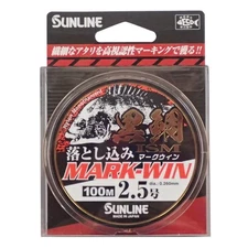 SUNLINE Nylon Line Black Sea Bream Ism Drop Mark Win 100m No. 2.5 White Black Ex