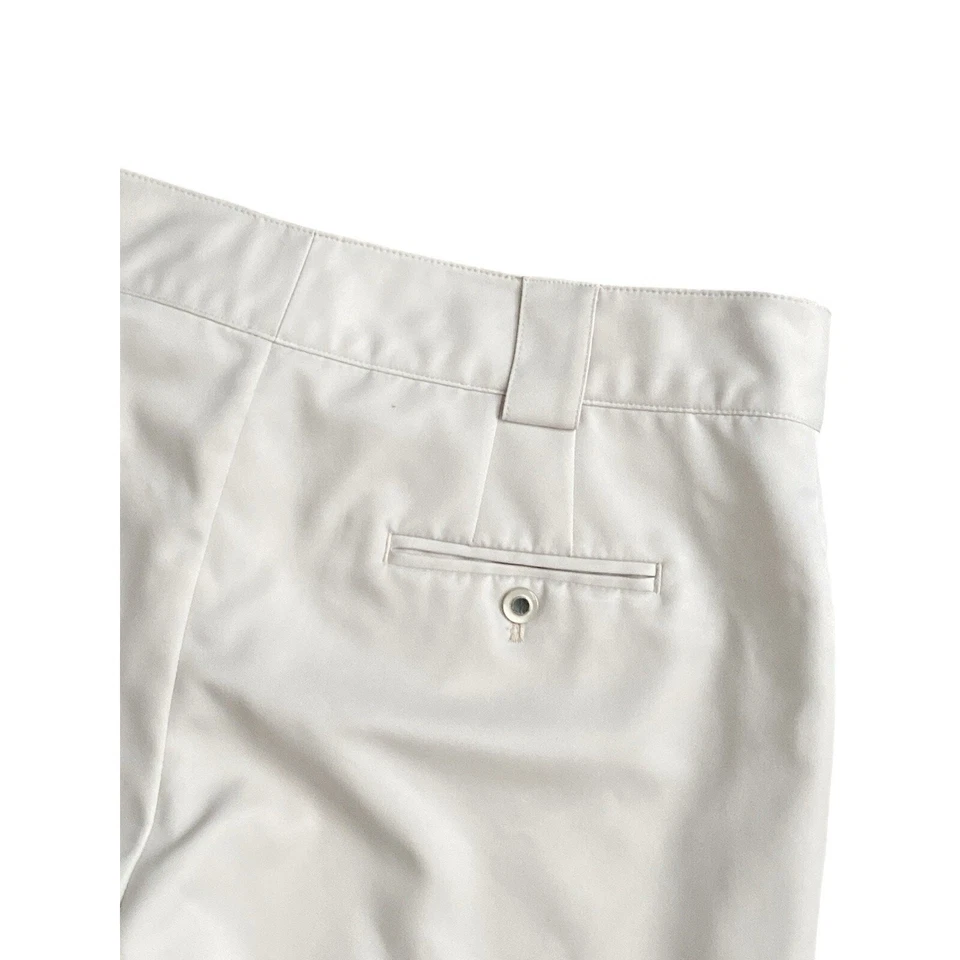 Coral Bay Golf Womens 12 Beige Flat Front Bermuda Shorts Polyester Pockets - Image 3 of 4