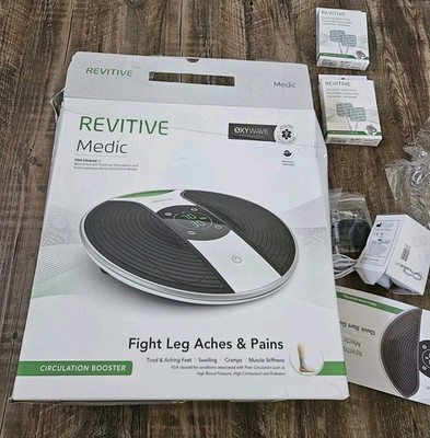 Revitive Medic Circulation Booster RIX With Charger Electrode Pads NO Remote