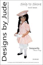Ship to Shore Doll Clothes Sewing Pattern for 12" Senson Dolls