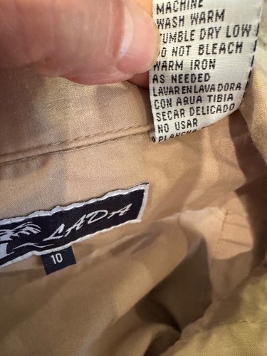 LADA Boys' Guayabera, Mexican Wedding Shirt, Size 10 Beige , NWOT - Picture 7 of 7