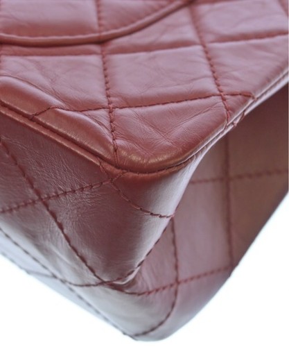 CHANEL 2.55 Matelasse Chain Shoulder Bag Leather Red Double Flap 2200503528034 - Picture 14 of 14