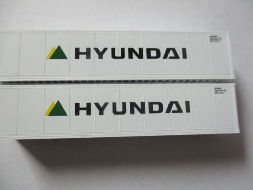 Fox Valley 40'Hyundai 40' Reefer Containers 2 Pieces N-Scale