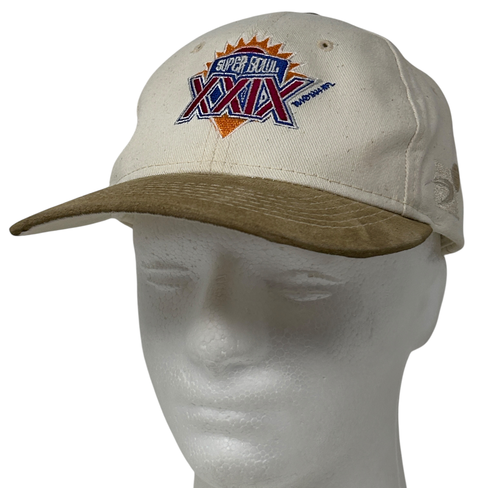 90s Vintage Super Bowl XXIX 49ers NFL Hat 1994 Beige Cap