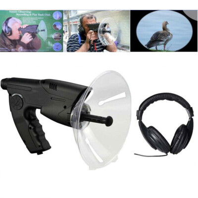 300FT Parabolic Sonic Listening Spy Bionic Ear Sound Device Microphone Amplifier