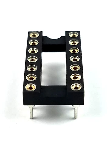 200 STCK. IC Buchsen DIP-14 bearbeitet DIP SIP Runde Kontakt Stifte Löcher 2,54 mm DIP 14 - Bild 10 von 13