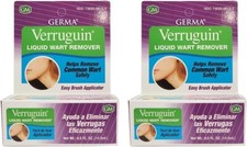 2PK Germa Verruguin Skin Wart Remover 1/2 Oz Liquid Wart Remover Salicylic Acid