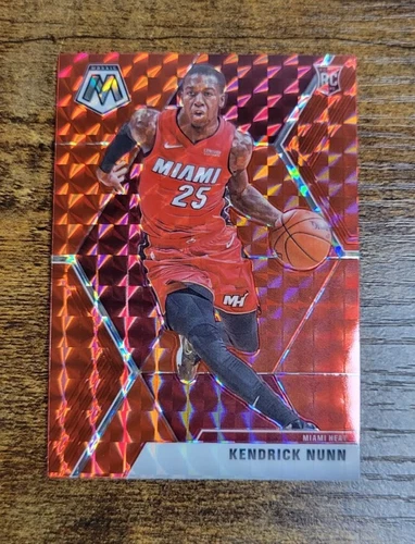 2019-20 Mosaic Red Prizm Kendrick Nunn Rookie RC Mint Los Angeles Lakers Heat SP