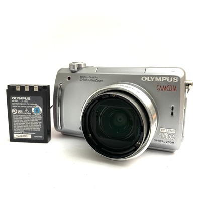 Olympus C-765 Ultra Zoom Digital Camera W/ Battery NO CHARGER - Tested But READ
