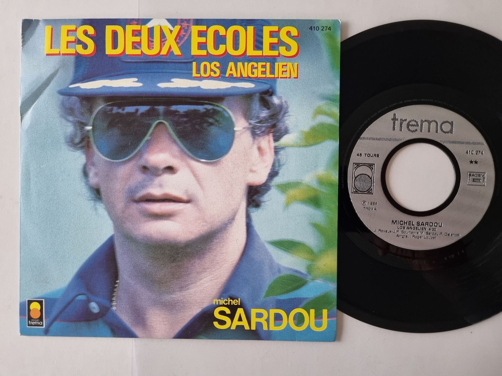 Michel Sardou - Les Deux Ecoles 7'' Vinyl France