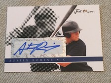 AUSTIN ROMINE 2008 JUST MINORS AUTOGRAPH PREVIEW #2/25 YANKEES BLACK REDS CUBS