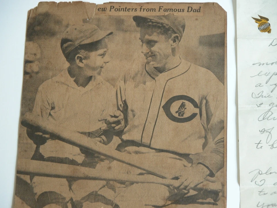 Carta firmada por Harold Cuyler de colección de los años 30 Kiki Cuyler Son Letter Chrysler membrete Foto 2 de 4