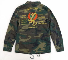 ALPHA INDUSTRIES Men Jacket Dragon World Tour Field Coat Woodland Camo Unisex
