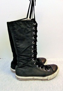 knee high lace up converse