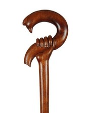 Unique design wooden hand carved walking stick for men women cane animal gift X