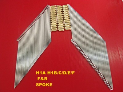 Fit KAWASAKI H1A H1 B/C/D/E/F(F-DRUM&R-DRUM)SPOKE 80Pcs.NIPPLE GOLD JAPAN [mi]