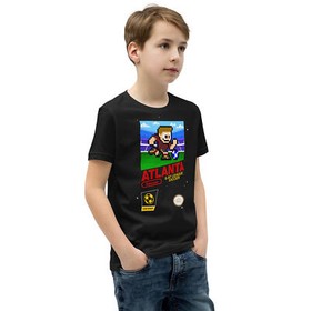 Atlanta United 8-bit Retro NES League Soccer Kit Jersey Youth Kid Boys T-Shirt