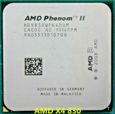 AMD Phenom II X4 830 CPU Quad-Core 2.8 GHz 6M 95W Socket AM3 Processors