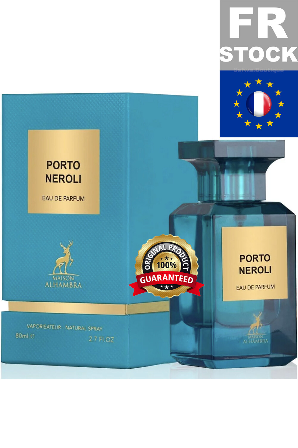 Porto Néroli Maison Alhambra parfum de Dubaï flacon prestige 80mL