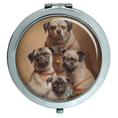 Familie Von Pugs Von Carl Reichert Kompakter Spiegel