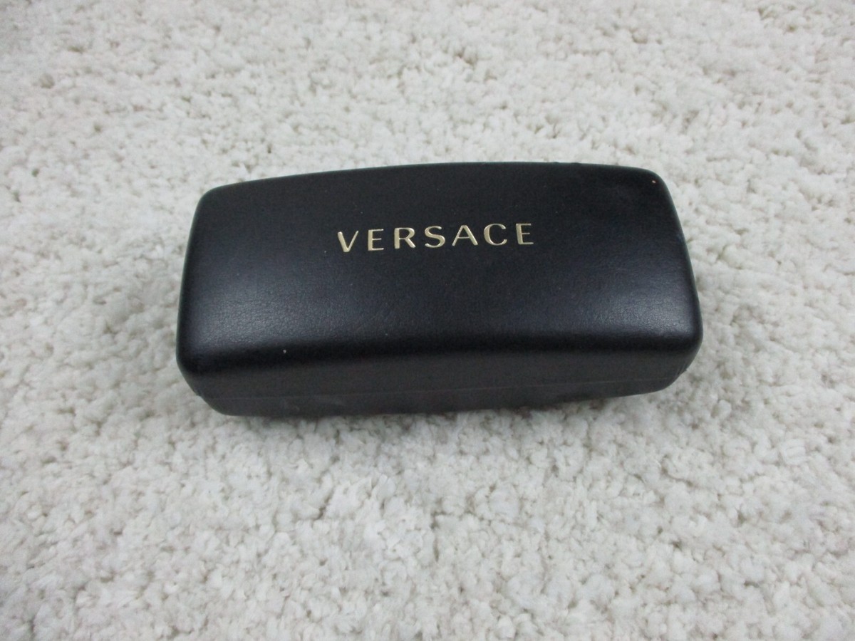 Versace Glasses Case Black CASE ONLY Eyeglasses Sunglasses Snap