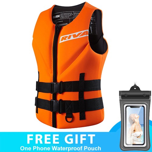 Neoprene Life Vest Adults Surf Kayak Motorboats Rescue Water Sports Life Jacket - Picture 17 of 18