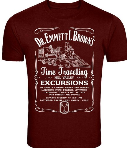 T-Shirt Back to the Future inspiriert Doc Brown's Train Excursions Siebdruck - Bild 5 von 7