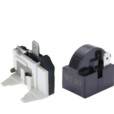Refrigerator Starter Relay & Overload Protector for Vissani Danby 2-Pack