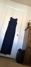 Alfred Angelo Sz Small Navy Blue Bridesmaid Party Formal Dress Gown SALE