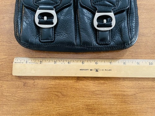 Michael Kors black leather shoulder bag - Silver Buckles - Small - Picture 9 of 11